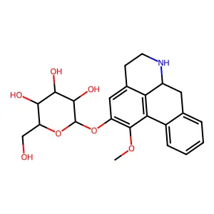 Asimilobine-2-O-glucoside structure