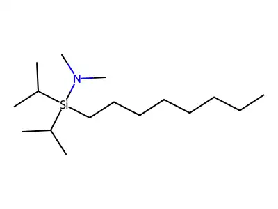 N,N-Dimethyl-1,1-bis(1-methylethyl)-1-octylsilanamine structure