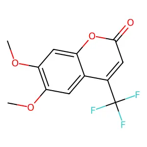 6,7-Dimethoxy-4-(trifluoromethyl)coumarin structure
