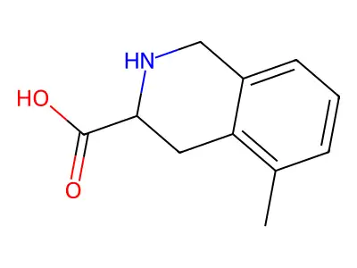 5-methyl-1,2,3,4-tetrahydroisoquinoline-3-carboxylic Acid structure