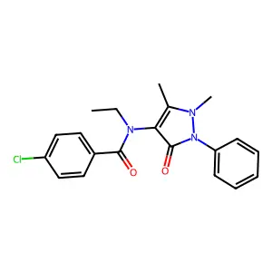 Benzamide, N-antipyrinyl-p-chloro-N-ethyl- structure