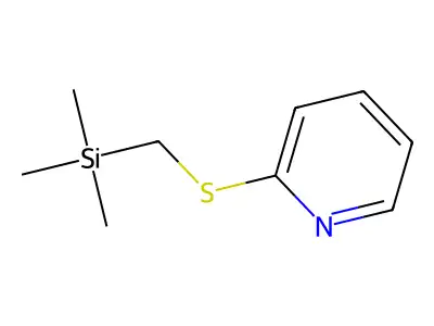 Trimethyl(pyridin-2-ylsulfanylmethyl)silane structure
