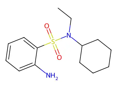 Benzenesulfonamide, 2-amino-N-cyclohexyl-N-ethyl- structure