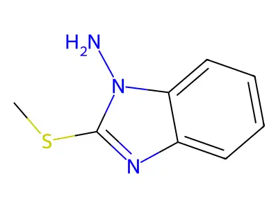 2-Methylsulfanylbenzimidazol-1-amine structure