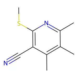 4,5,6-Trimethyl-2-methylsulfanylpyridine-3-carbonitrile structure