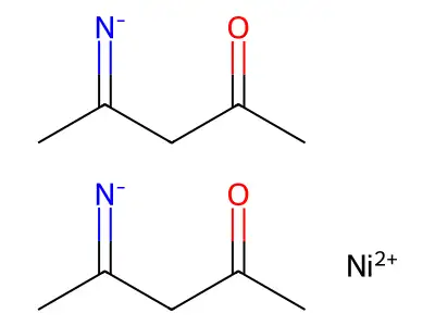 Nickel, bis(4-amino-3-penten-2-onato)- structure