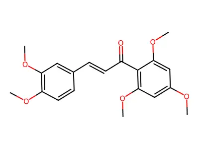 3,4,2',4',6'-Pentamethoxychalcone structure
