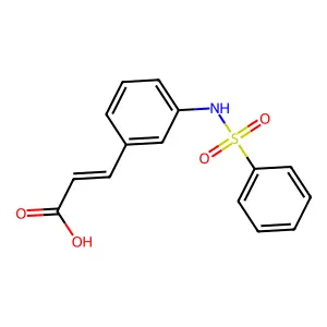 3-(3-Benzenesulfonylamino-phenyl)-acrylic acid structure