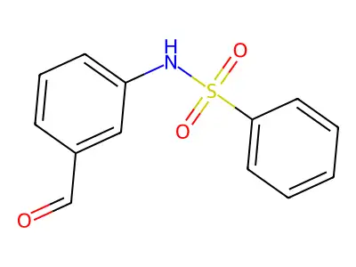 N-(3-formylphenyl)benzenesulfonamide structure