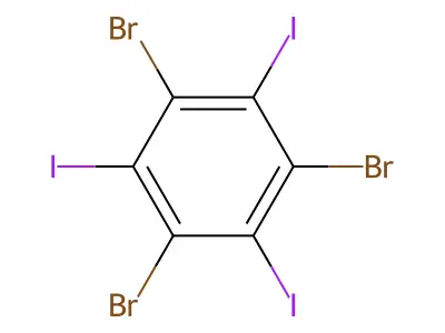 1,3,5-Tribromo-2,4,6-triiodobenzene structure