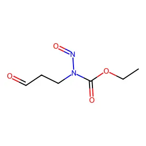 3-(N-carbethoxy-N-nitrosamino)propionaldehyde structure