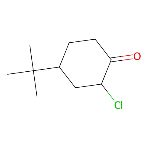 4-Tert-butyl-2-chlorocyclohexan-1-one structure