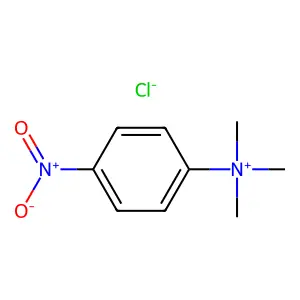 Ammonium, (p-nitrophenyl)trimethyl-, chloride structure