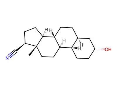 3-Hydroxy-5-estrane-17-carbonitrile structure