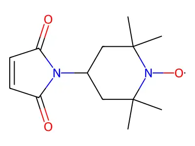 4-Maleimido-2,2,6,6-tetramethylpiperidinooxyl structure