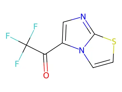 2,2,2-Trifluoro-1-imidazo[2,1-b][1,3]thiazol-5-ylethanone structure