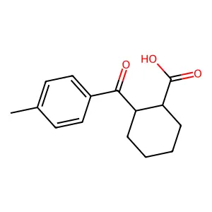 2-(4-Methylbenzoyl)cyclohexanecarboxylic acid structure