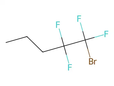 1-Bromo-1,1,2,2-tetrafluoropentane structure