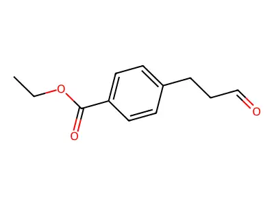 Ethyl 4-(3-oxopropyl)benzoate structure