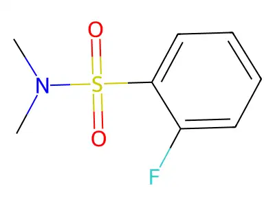 2-fluoro-N,N-dimethylbenzene-1-sulfonamide structure