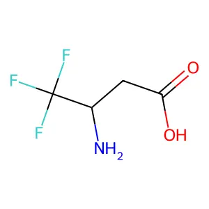 (S)-3-Amino-4,4,4-trifluorobutanoic acid structure