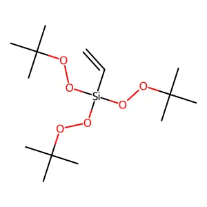 Peroxide, 1,1',1''-(ethenylsilylidyne)tris(2-(1,1-dimethylethyl) structure