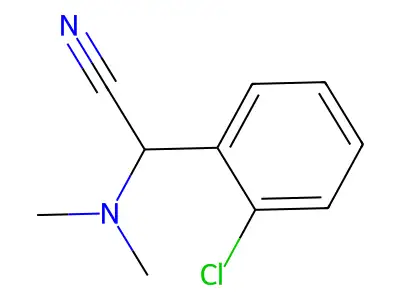 2-(2-Chlorophenyl)-2-(dimethylamino)acetonitrile structure