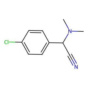 (4-Chlorophenyl)(dimethylamino)acetonitrile structure