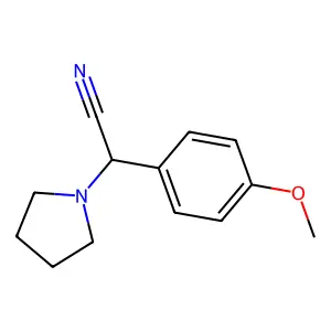2-(4-Methoxyphenyl)-2-pyrrolidin-1-ylacetonitrile structure