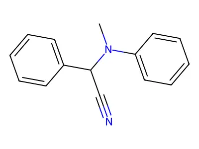 a-(N-Methylanilino)-a-phenylacetonitrile structure