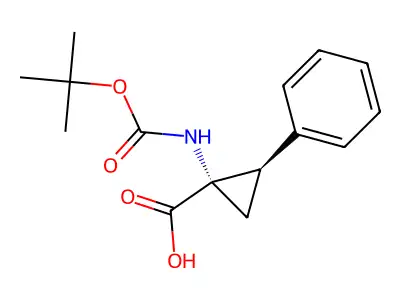 (1S,6R)-1,6-Dihydroxy-2,4-cyclohexadiene-1-carboxylic acid structure