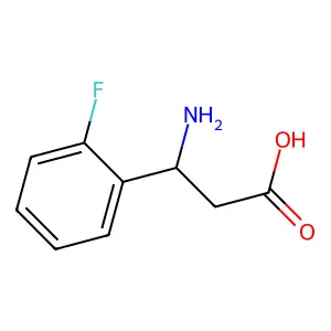 (R)-3-Amino-3-(2-fluorophenyl)propanoic acid structure