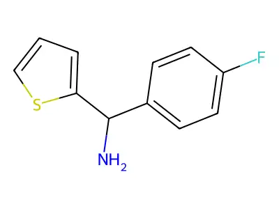 (4-Fluorophenyl)(thiophen-2-yl)methanamine structure