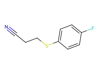 3-((4-Fluorophenyl)sulfanyl)propanenitrile structure