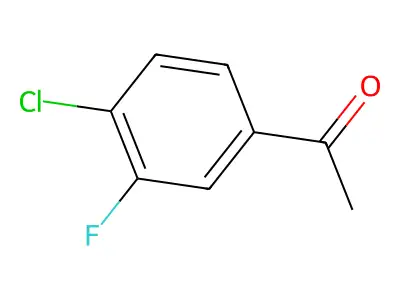 4'-Chloro-3'-fluoroacetophenone structure