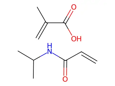 Poly(N-isopropylacrylamide-co-methacrylic acid) structure