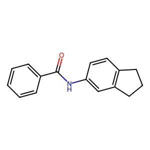 N-(2,3-dihydro-1H-inden-5-yl)benzamide structure