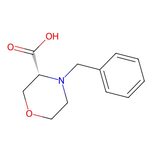 (R)-4-Benzyl-3-morpholinecarboxylic acid structure