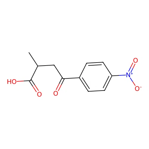 2-Methyl-4-(4-nitrophenyl)-4-oxobutanoic acid structure