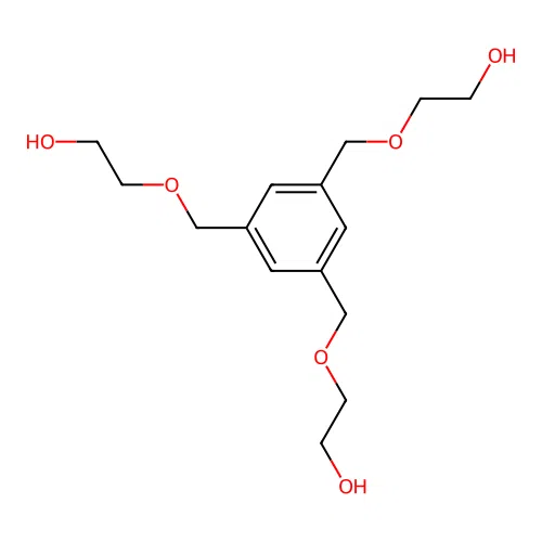 Ethanol, 2,2',2''-[1,3,5-benzenetriyltris(methyleneoxy)]tris- structure
