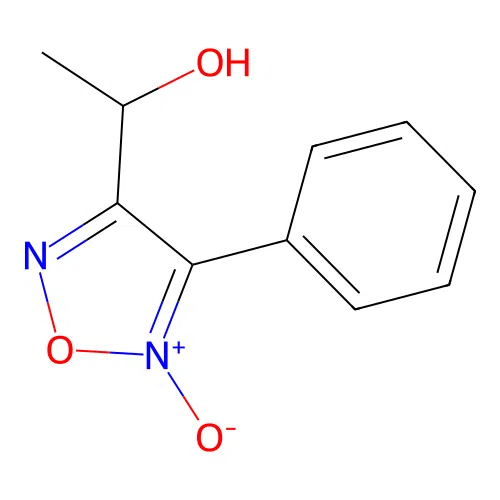 1-(5-Oxido-4-phenyl-1,2,5-oxadiazol-5-ium-3-yl)ethanol structure