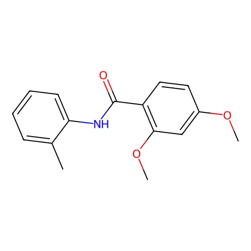 2,4-dimethoxy-N-(2-methylphenyl)benzamide structure