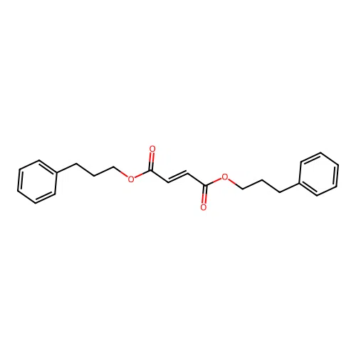 Bis(3-phenylpropyl) 2-butenedioate structure