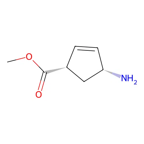 (1S,4R)-methyl 4-aminocyclopent-2-enecarboxylate structure