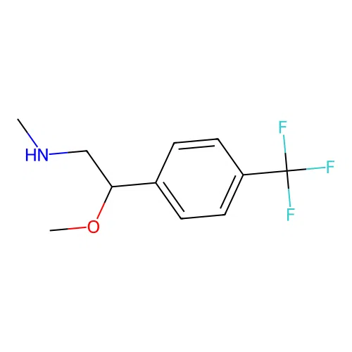2-methoxy-N-methyl-2-[4-(trifluoromethyl)phenyl]ethanamine structure