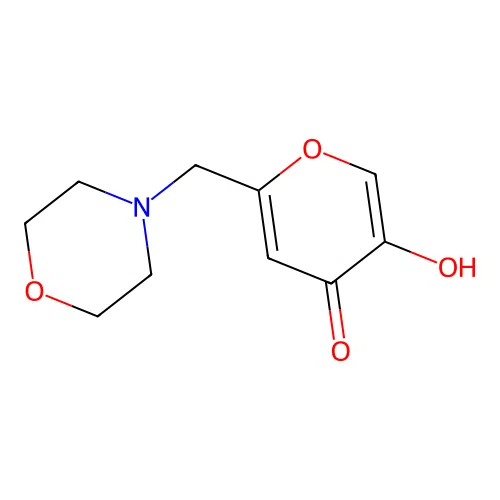 5-Hydroxy-2-(morpholinomethyl)-4H-pyran-4-one structure