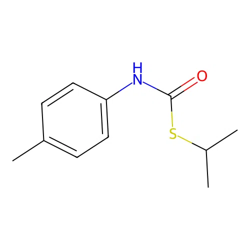 S-isopropyl 4-methylphenylthiocarbamate structure