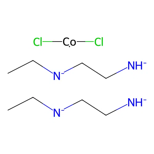 Bis(2-azanidylethyl(ethyl)azanide);dichlorocobalt structure