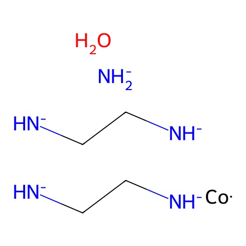 Azanide;bis(2-azanidylethylazanide);cobalt;hydrate structure
