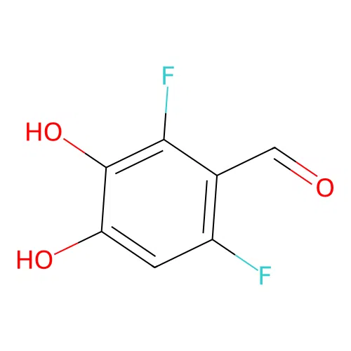 Benzaldehyde, 2,6-difluoro-3,4-dihydroxy- structure